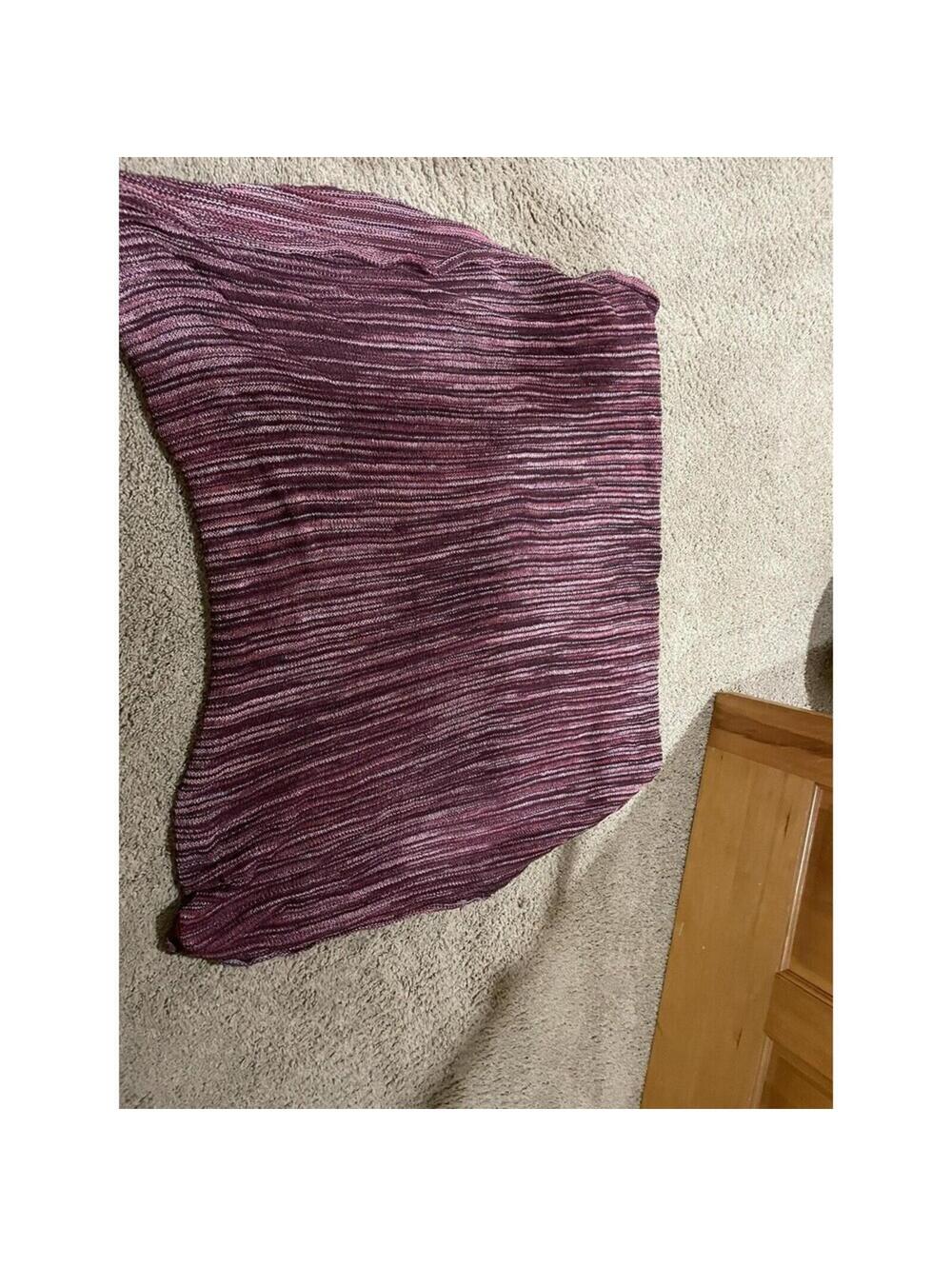 Burgundy knitted eternity scarf 95% cotton great volume